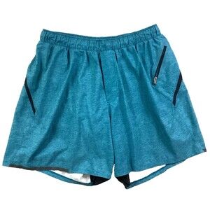 Lululemon Pace Breaker (?) Shorts - Men's XL - Teal - Lined Athletic - 6" Inseam